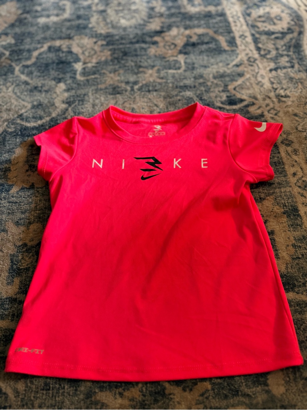 Nike Girls' Bright Pink Short Sleeve Dri-FIT Tee